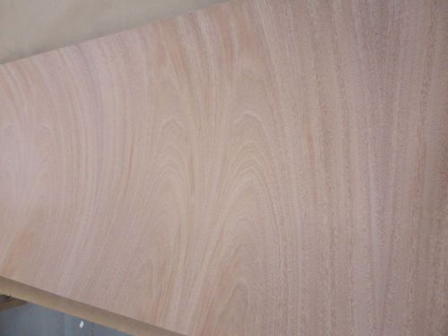 African Mahogany wood veneer 48&#034; x 24&#034; on paper back (4&#039; x 2&#039;) &#034;A&#034; grade