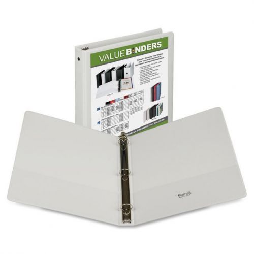 Value Insertable Presentation Binder, 8-1/2 x 11, 1&#034; Capacity, Black White