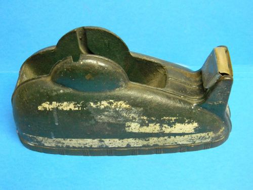 VINTAGE 1930&#039;S MID CENTURY ART DECO INDUSTRIAL CAST IRON TAPE DISPENSER