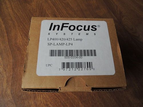 Brand New GENUINE OEM Infocus SP-LAMP-LP4 Lamp for LP400/420/425 projector