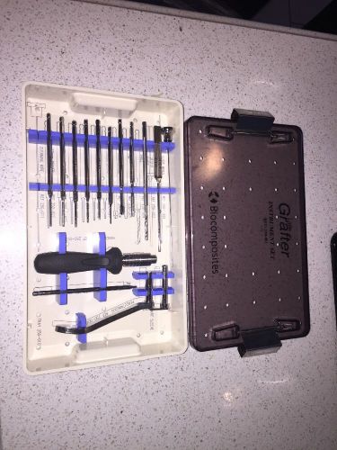 Biocomposites Little Grafter Instrument Set Ref: 250-001 Tray 250-010