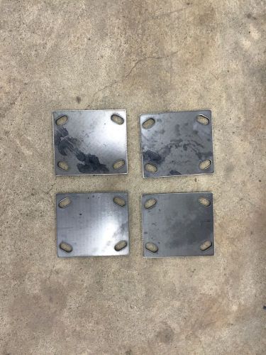 Steel caster plates 3/16 thick weld-on trucks, casters, 6x2 metal for sale