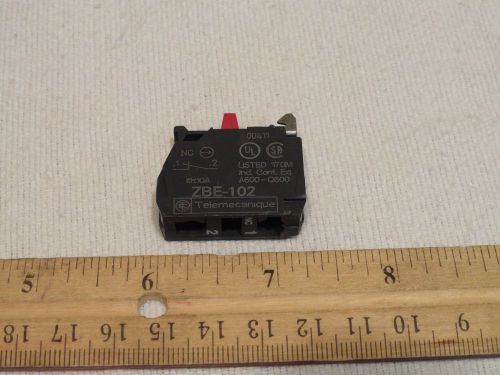 TELEMECANIQUE ZBE102 CONTACT BLOCK 1 NORMALLY CLOSED CONTACT