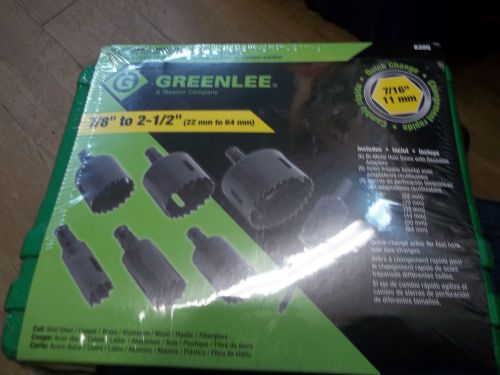 Greenlee 830q quick change hole saw kit for sale