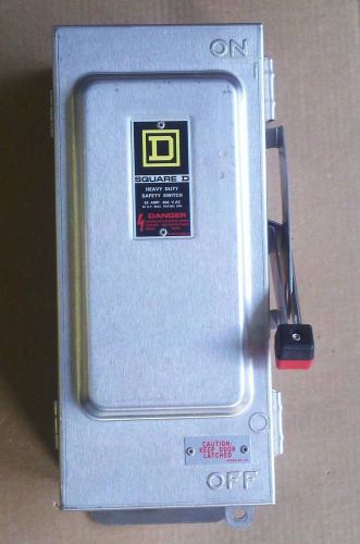 NEW SQUARE D 30 AMP nema 4 &amp; 5 600 Volt HU361DS Disconnect Switch 3 phase