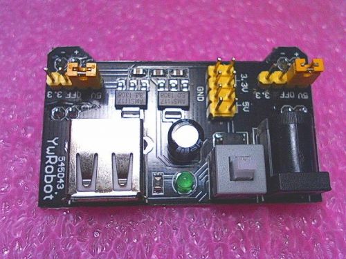 (1) MB102 Breadboard Power Supply Module 3.3V/5V for Solderless Bread Board