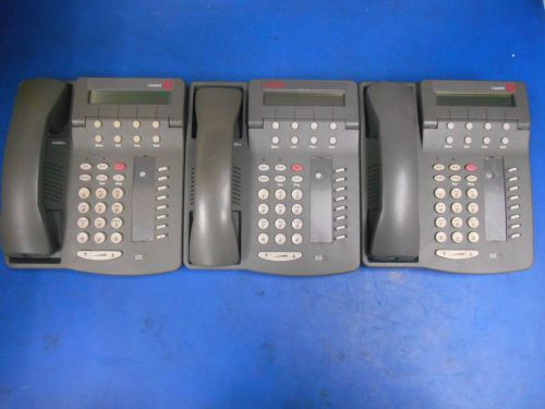 LOT OF 3 Avaya 6408D VOIP Phones