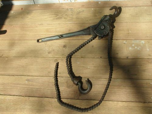 Nice vintage coffing chain hoist 3/4 ton - 1 1/2 ton for sale