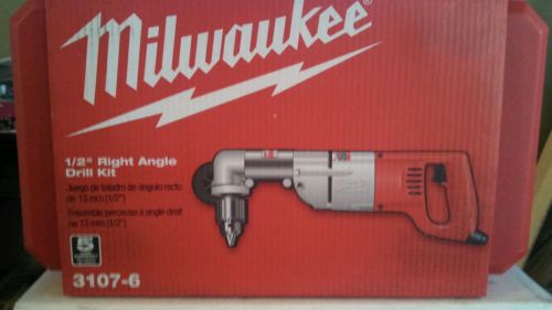 Milwaukee 1/2 in. Heavy Right-Angle Drill Kit with Case 3107-6 New!!!