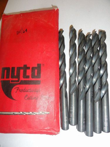 25/64&#034; NYTD HSS Jobbers Length Drill Bits