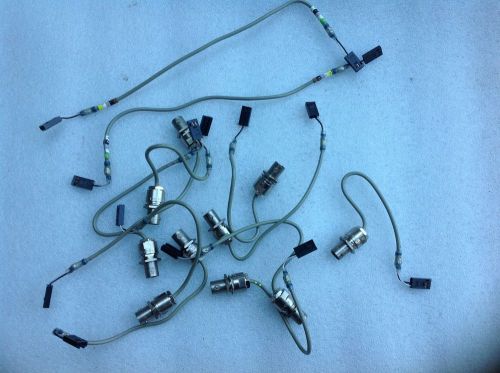 Lot of 12 HP BNC 74868 1250-0870-1 to A-MP Plug  RF Cable