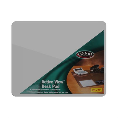 Eldon Active View Desk Pad 19&#034; x 24&#034; Transparent Clear