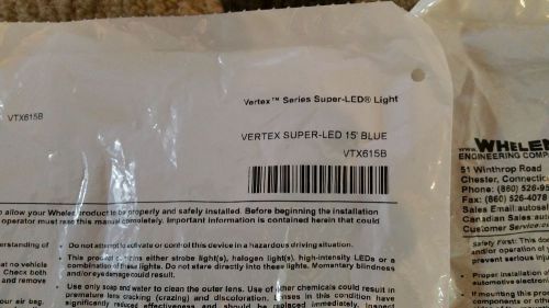 whelen vertex super-led red and blue