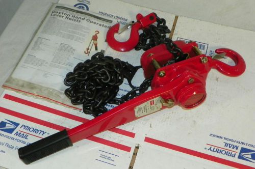 NEW Dayton 29XP49 1.5 Ton 3000lb 10ft Lift Manual Lever Chain Hoist FAST SHIP