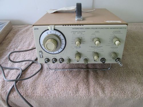 INTERSTATE 20MHZ pulse/function GENERATOR MODEL F72