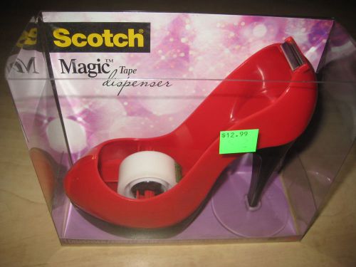 SCOTCH MAGIC TAPE DISPENSER RED STILETTO