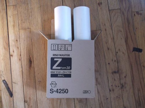 2 GENUINE RISO S4250 MASTER ROLL EZ220 RZ220 RZ310 Duplicator