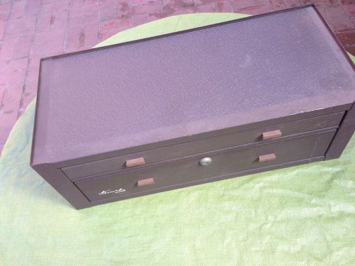 Kennedy Machinist Tool Box Chest w/ Keys ~ 2 Drawer Add-On Riser Base (#137)