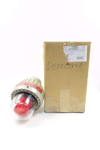 FEDERAL SIGNAL 27XL-120-240R EXPLOSION PROOF RED LED WARNING LIGHT 265V D528984