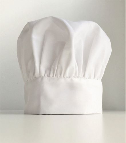 Chef Hat- CLASSIC Chef HAT- Fits All - Adjustable White Velcro Chef Hat