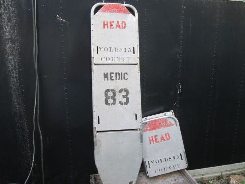 Vintage folding ferno - washington ems rescue  co. surplus aluminum spine board for sale