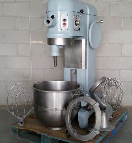 Used Hobart 80 Quart L-800 Mixer w/ Bowl, Caddy &amp; 3 Attachments