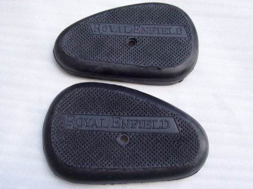 PAIR OF ROYAL ENFIELD G MODEL GAS TANK KNEE PAD KNEE GRIP RUBBER