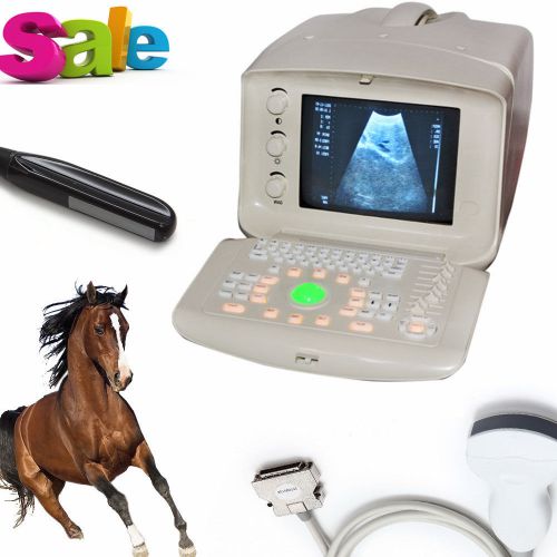 veterinary Use Ultrasonic Ultrasound Scanner + Convex +Rectal 2 Probes Carejoy