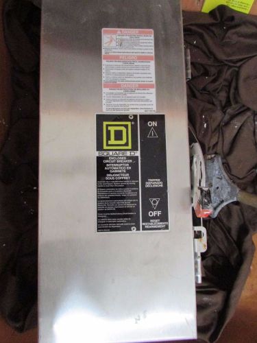 &#034;square d&#034; fa100ds 100 amp, 600 volt, stainless steel enclosed circuit breaker for sale