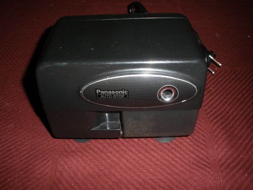 VINTAGE PANASONIC AUTO-STOP ELECTRIC PENCIL SHARPENER KP-310 - BLACK