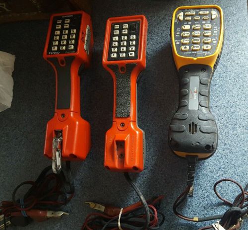 Fluke networks/harris ts44 deluxe test set/butt set  + 2 more sets for sale