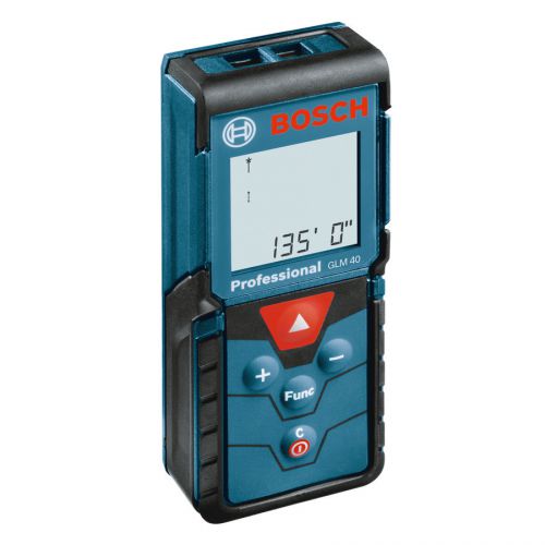 Bosch glm-40 laser distance measurer with carry case for sale