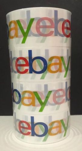 4 ROLLS EBAY BRAND PACKAGING TAPE--2&#034;x75 YARDS-SHIPPING SEALING PACKING BOX BOPP