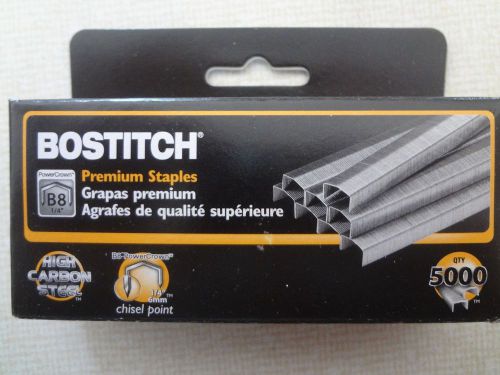 NEW 1 BOX (5000 STAPLES) PREMIUM B8 CHISEL POINT STAPLES