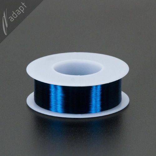 Magnet Wire, Enameled Copper, Blue, 42 AWG (gauge), 155C, ~1/4 lb, 12250 ft S