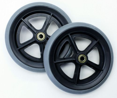 Wheelchair Parts 8&#034; Front Rear Wheel 7/16&#034; Drive Karman C81BG-716 2 pcs NEW