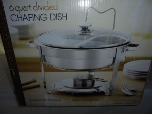 Chafing 6quart Divided Dish