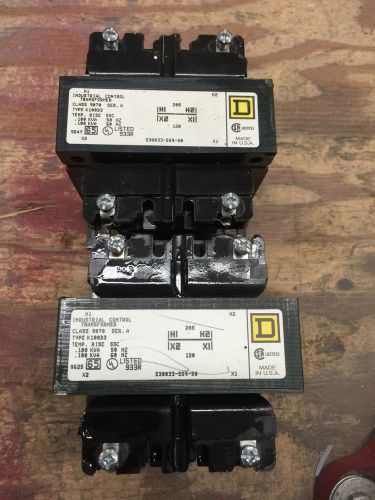 SQUARE D 9070-K100-D3 .100KVA 208V 120 1 PHASE SINGLE ( USED ) Lot of 3