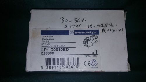 TELEECANIQUE LP1 D0910BD MOTOR STATER 24 V DC 5HP-460V