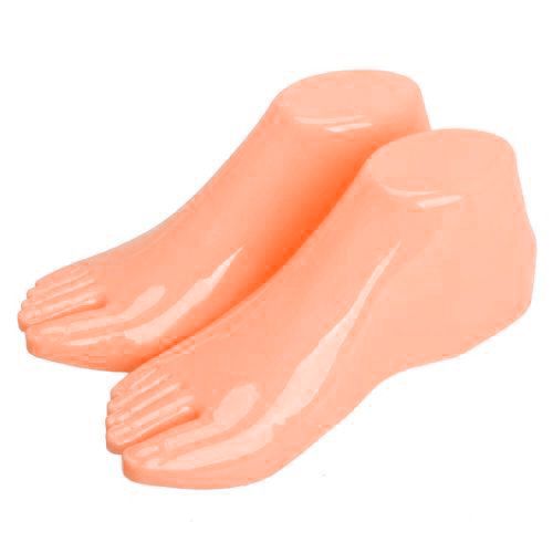 Pair of hard plastic feet mannequin foot model tools for shoes display t1 for sale