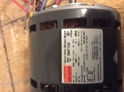 3M713 Motor Dayton,PSC, 1/3hp, 1075/3, 277 V,