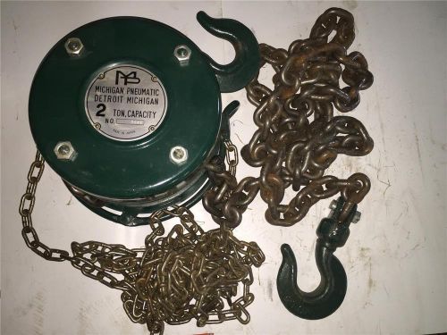 Heavy duty 9685 mpt 2 ton large chain fall 10 ft lift hoist single fall  hook for sale