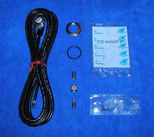 Lot of 5 new motorola nmo mobile radio scanner antenna mount cable mini uhf for sale