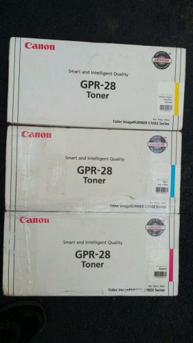 GENUINE CANON GPR-28 FULL CYM Color Set Cyan/Mag/Yellow  OEM