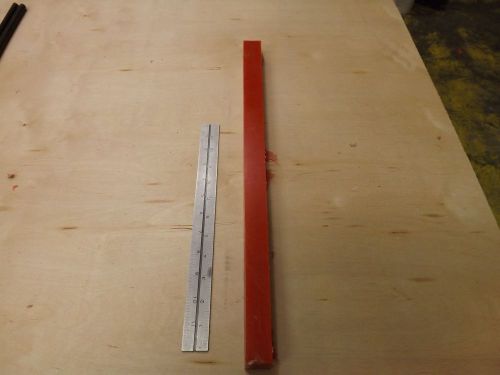 1 x 1 1/4 x 18&#034; 95a red polyurethane plate/sheet/bar for sale