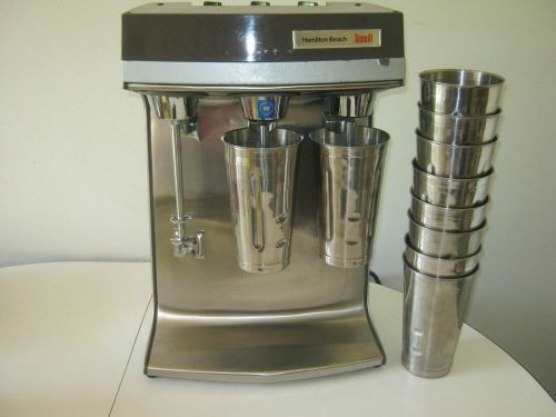 Hamilton Beach Scovill Commercial 3 Head 3 Speed Milkshake Mixer With 10 Cups