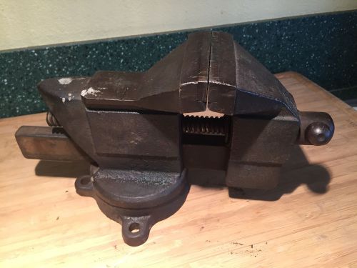 DUNLAP 5244 Swivel Bench Vise 3 1/2&#034; Jaws