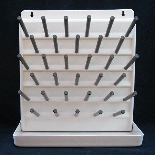 Bottle Drying Rack Drain 33 Peg Board Lab Test Tubes Homebrewing Pegboard