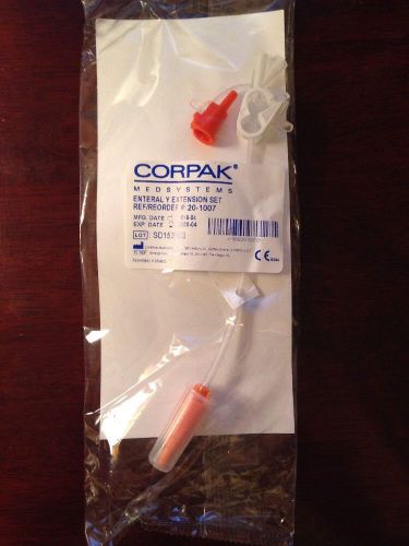 Corpak Medsystems Enteral Y Extension Set # 20-1007 lot SA135040