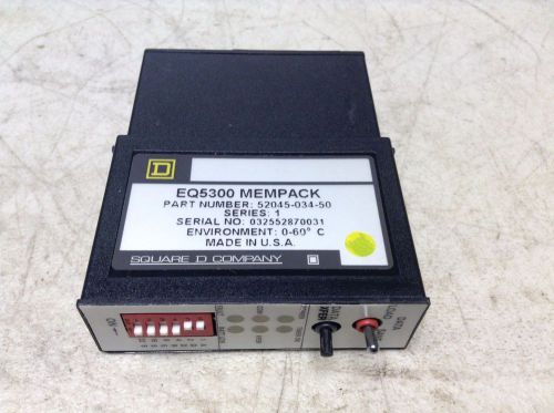 Square D 52045-034-50 EQ5300 Mempack Memory Module Weld Control 5204503450